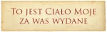Wielki Post, Eucharystia - baner E 09