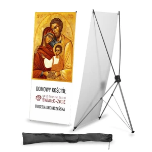 Domowy Kościół - baner z ikoną na stojak